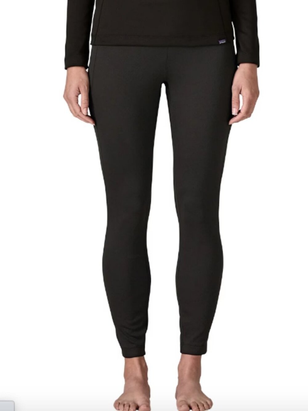 PATAGONIA Women's Capilene Midweight Bottoms Black XXL Baselayer Pants Hike Camp